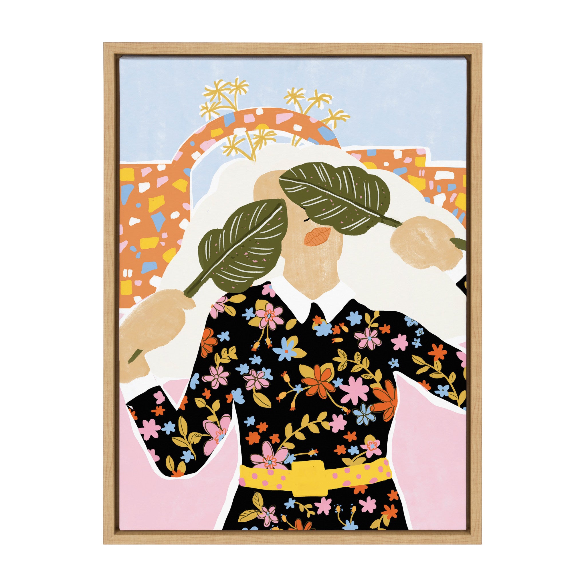 Sylvie I Can't See You Framed Canvas by Alja Horvat