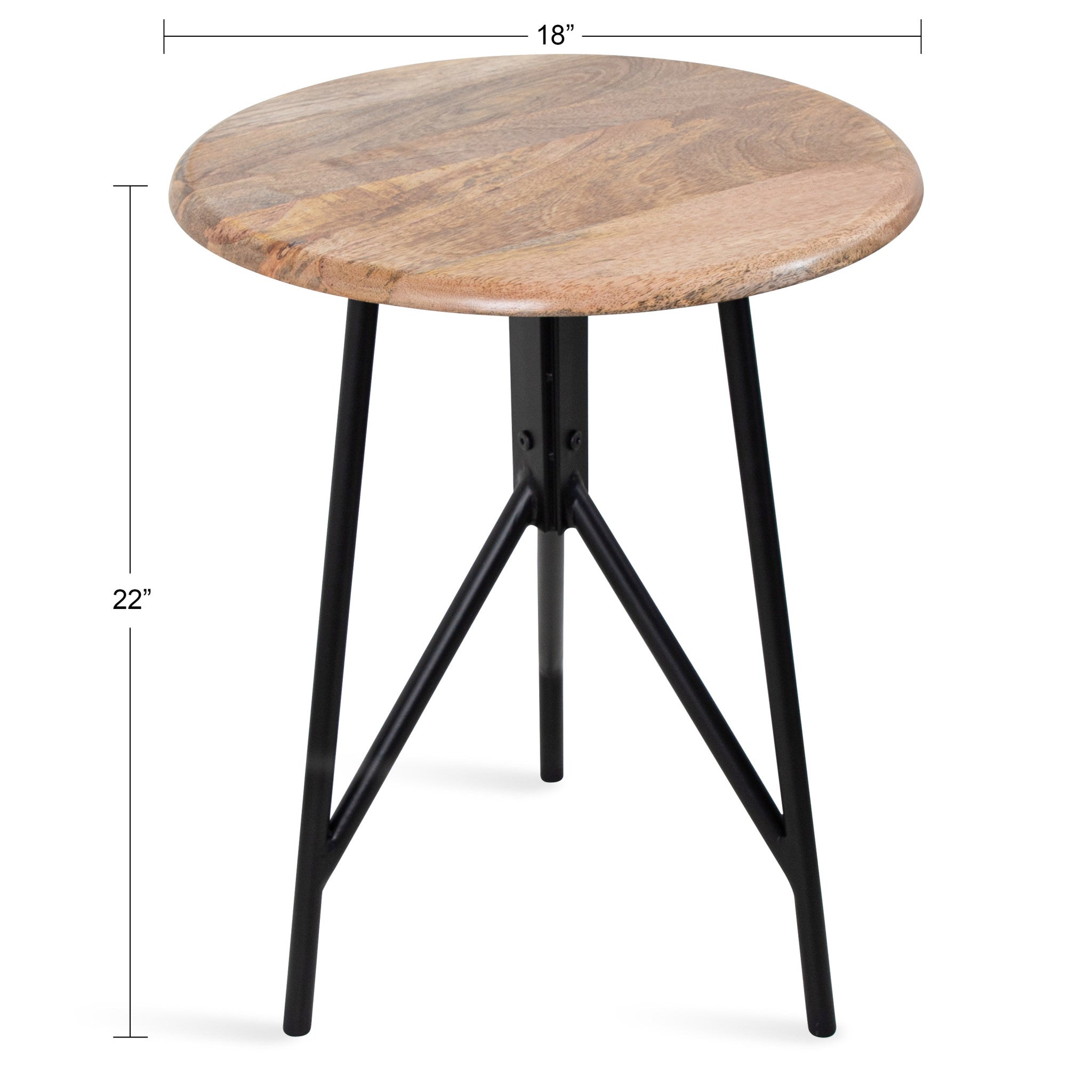 Pallson Round Wood Side Table