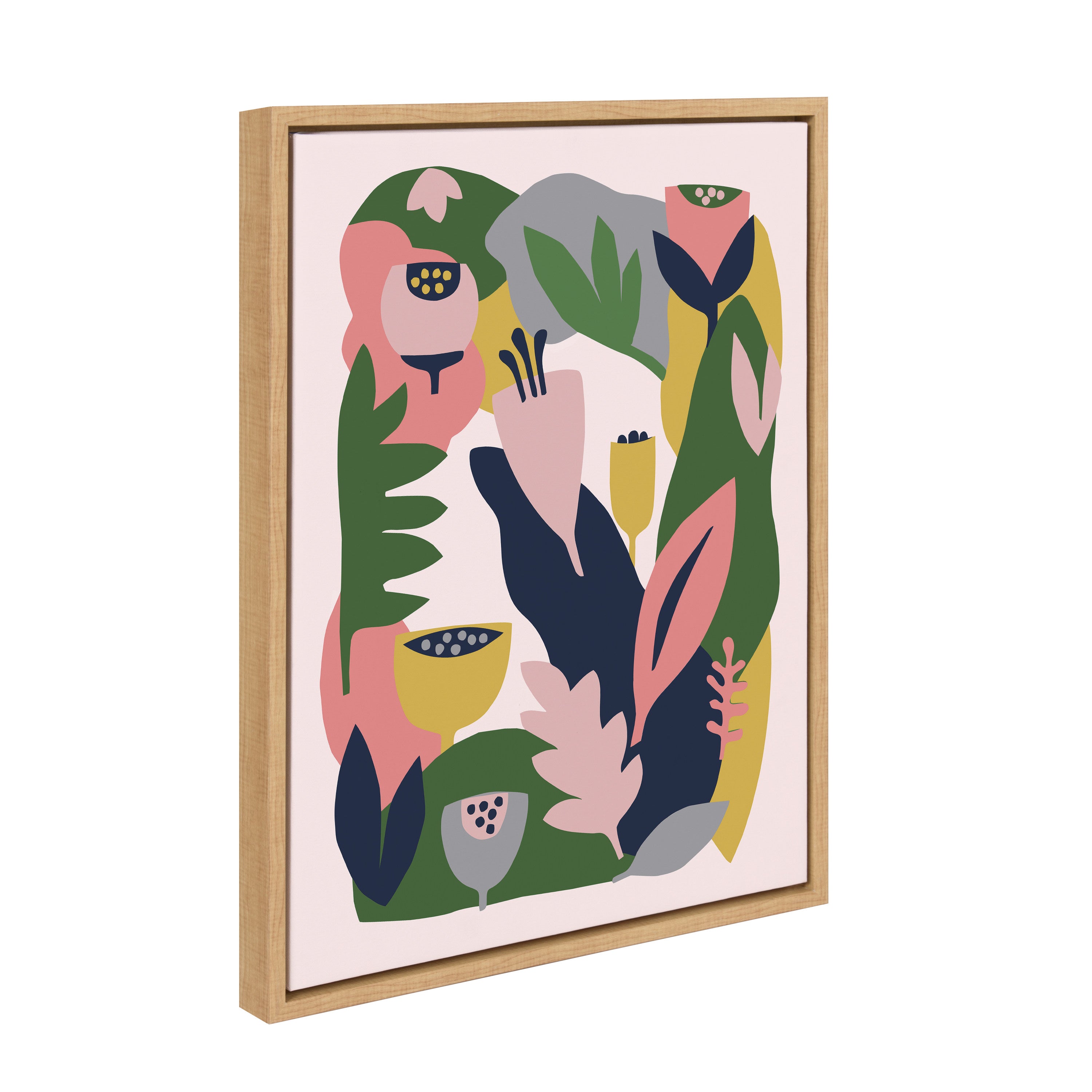 Sylvie Myriam's Garden Framed Canvas by Myriam VanNeste