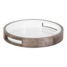 Ehrens Round Decorative Wood Tray