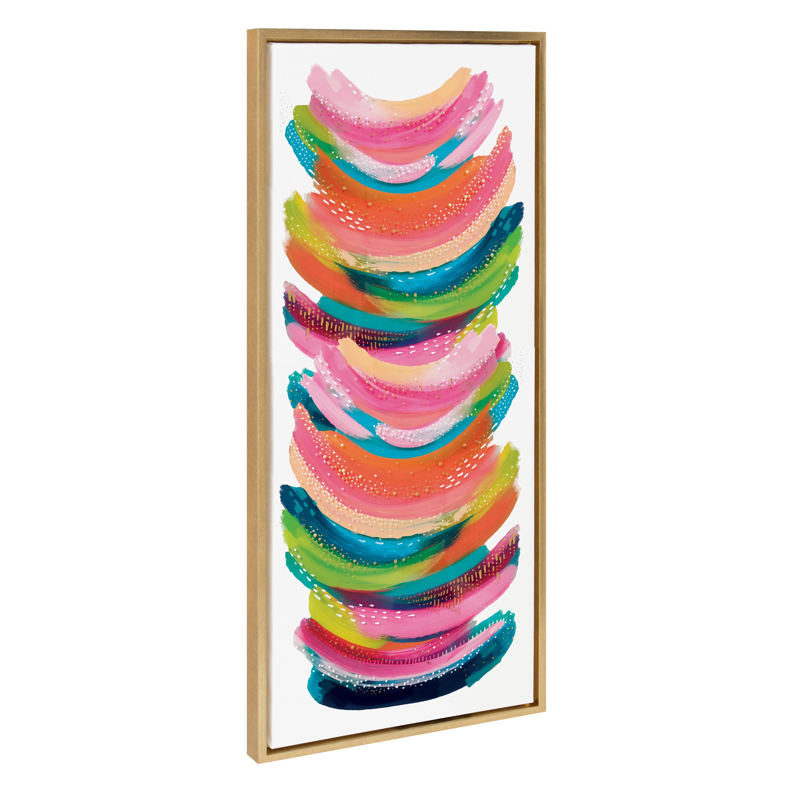 Sylvie Bright Abstract Framed Canvas by Jessi Raulet of Ettavee