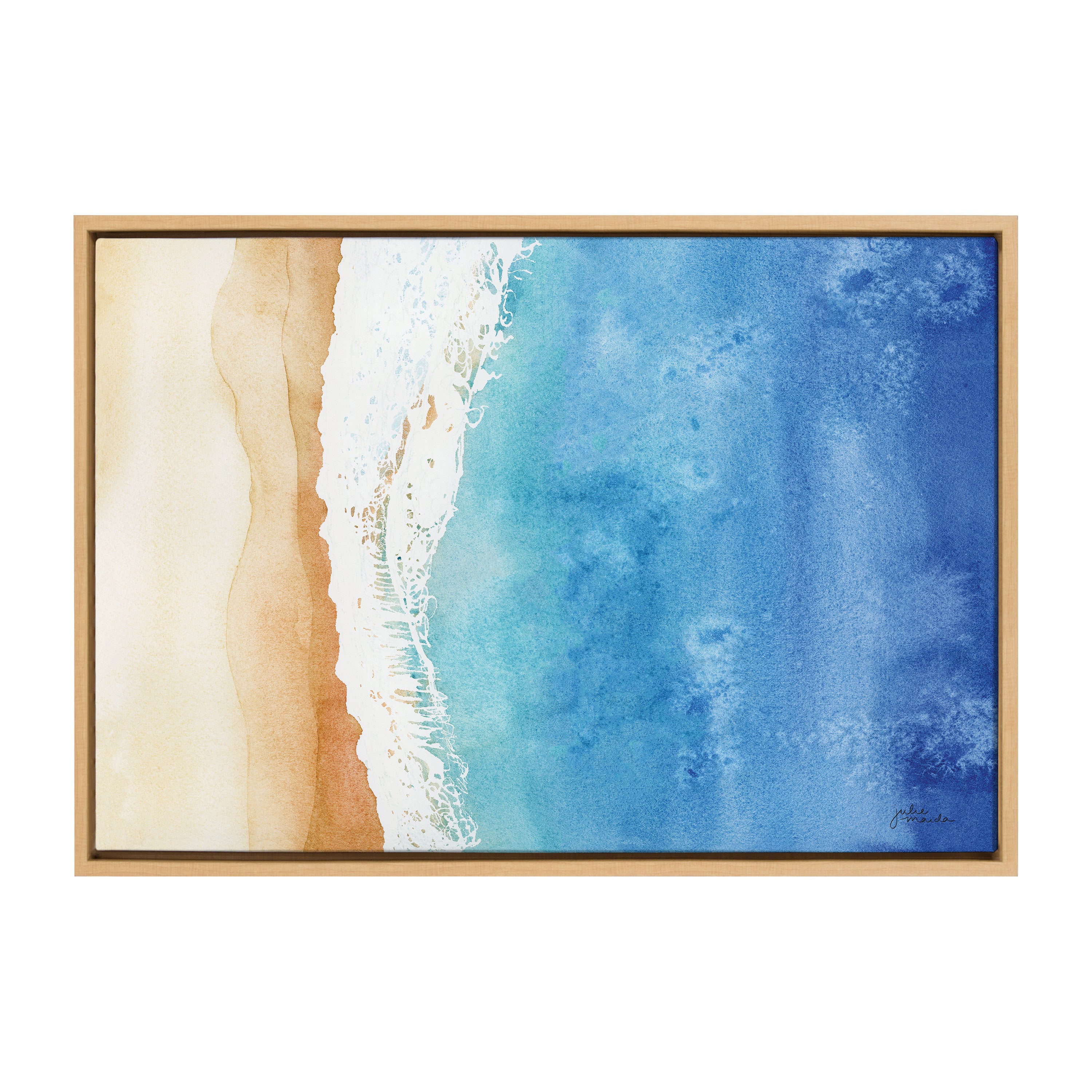 Sylvie Ocean Wake Framed Canvas by Julie Maida