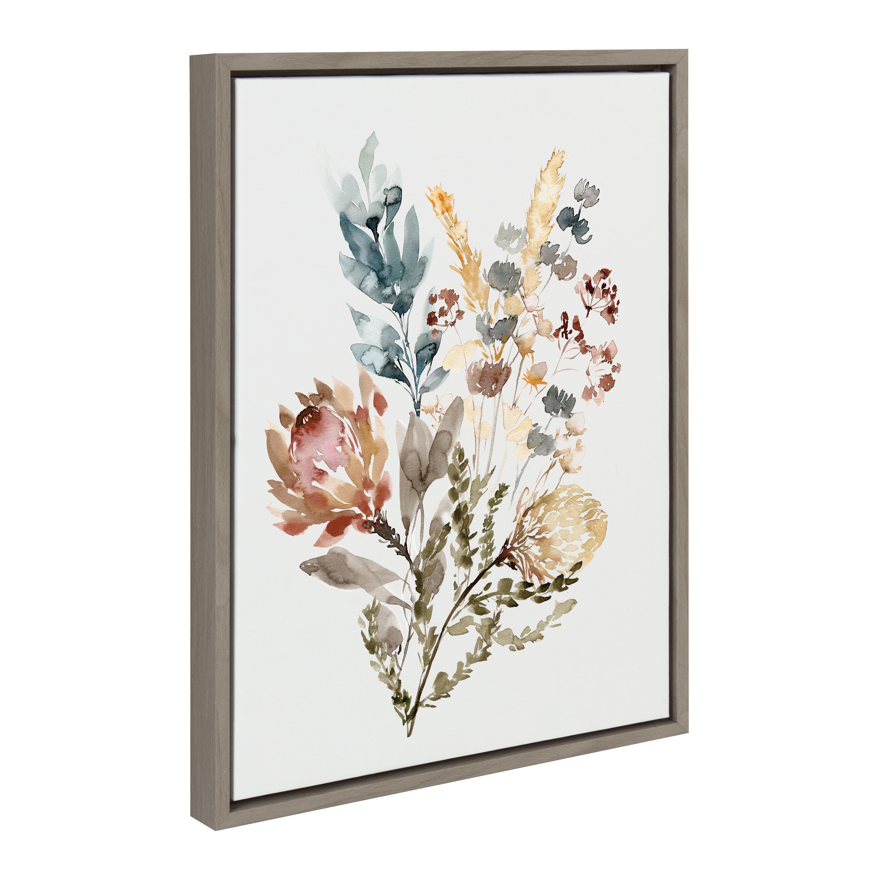 Sylvie Wildflower Bunch Framed Canvas by Sara Berrenson
