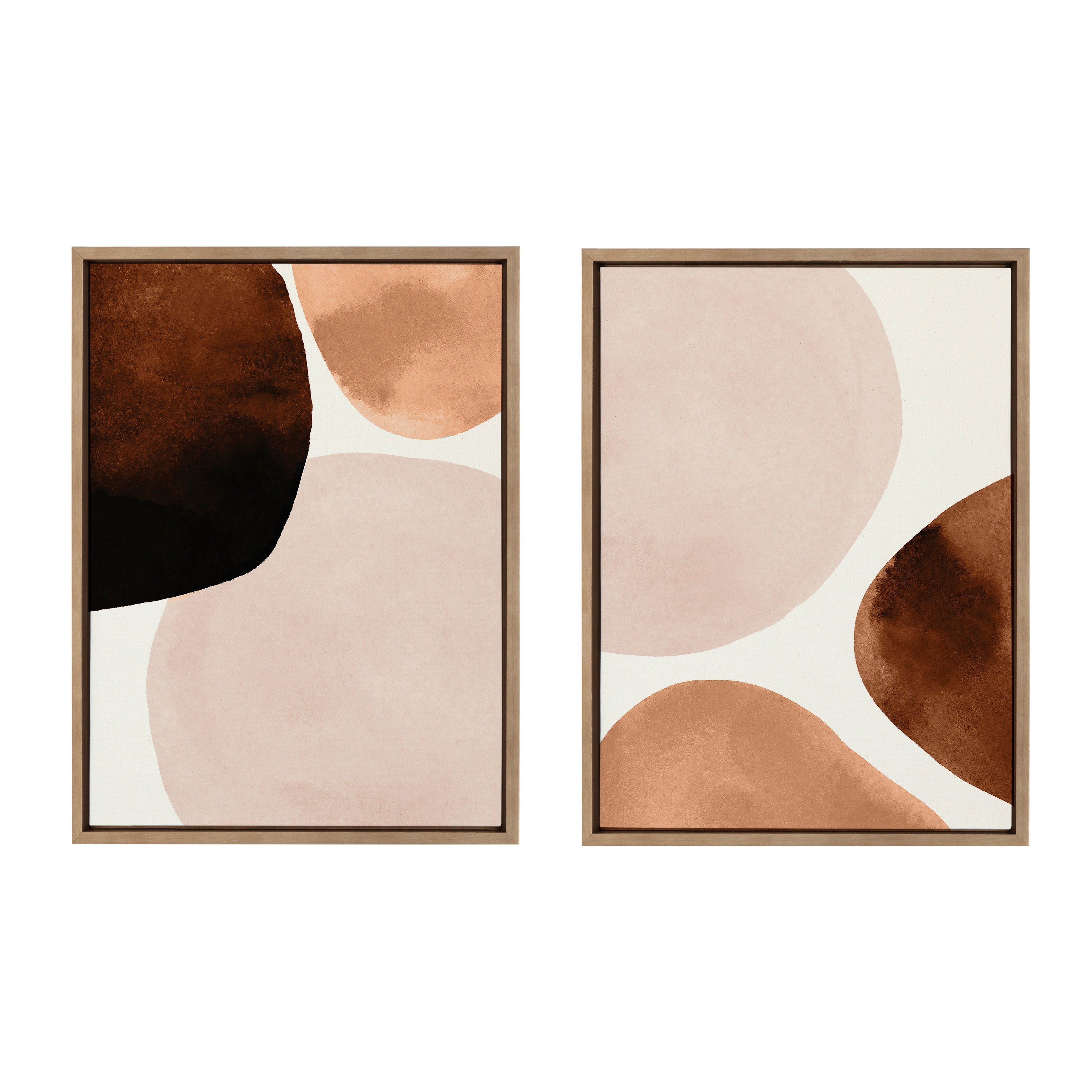 Sylvie Shapes I and II Framed Canvas Set by Amy Lighthall