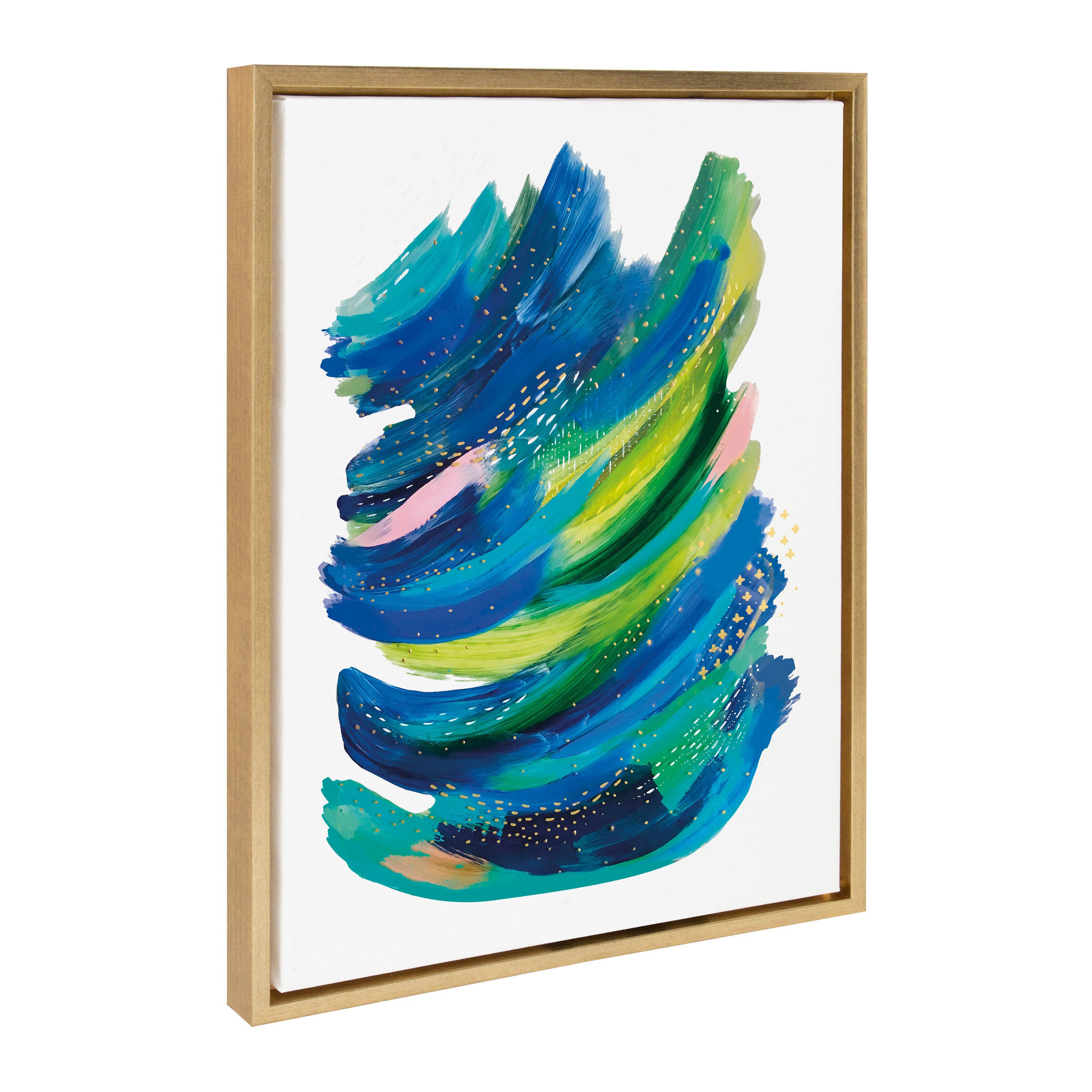 Sylvie Bright Abstract 2 Framed Canvas by Jessi Raulet of Ettavee
