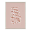 Sylvie Stop Waiting Framed Canvas by Maja Tomljanovic
