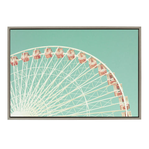 Sylvie Corron Ferris Wheel Framed Canvas by Caroline Mint