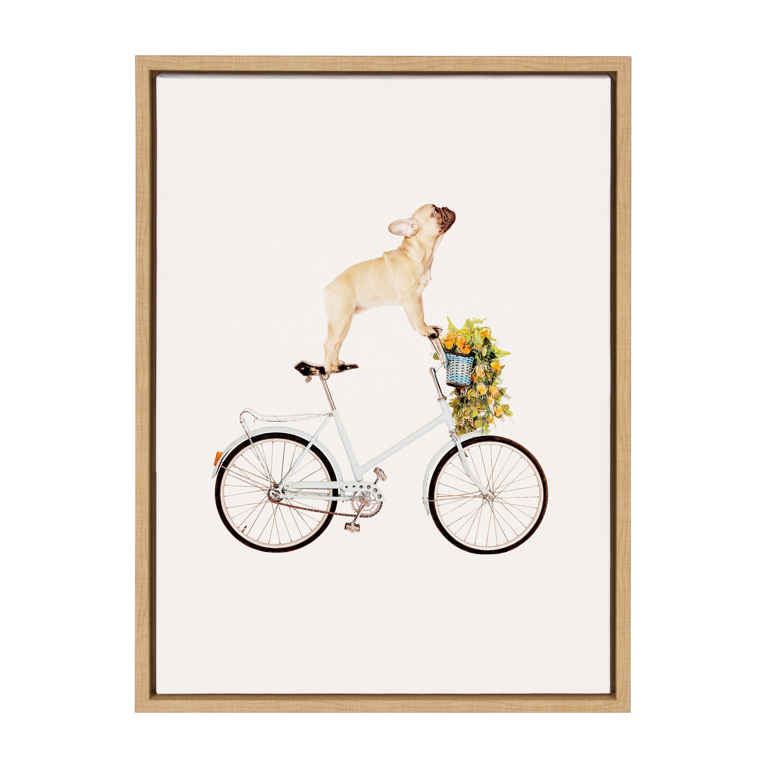 Sylvie Frenchie Bulldog Framed Canvas By Amy Peterson