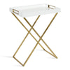 Heller Wood and Metal Tray Table