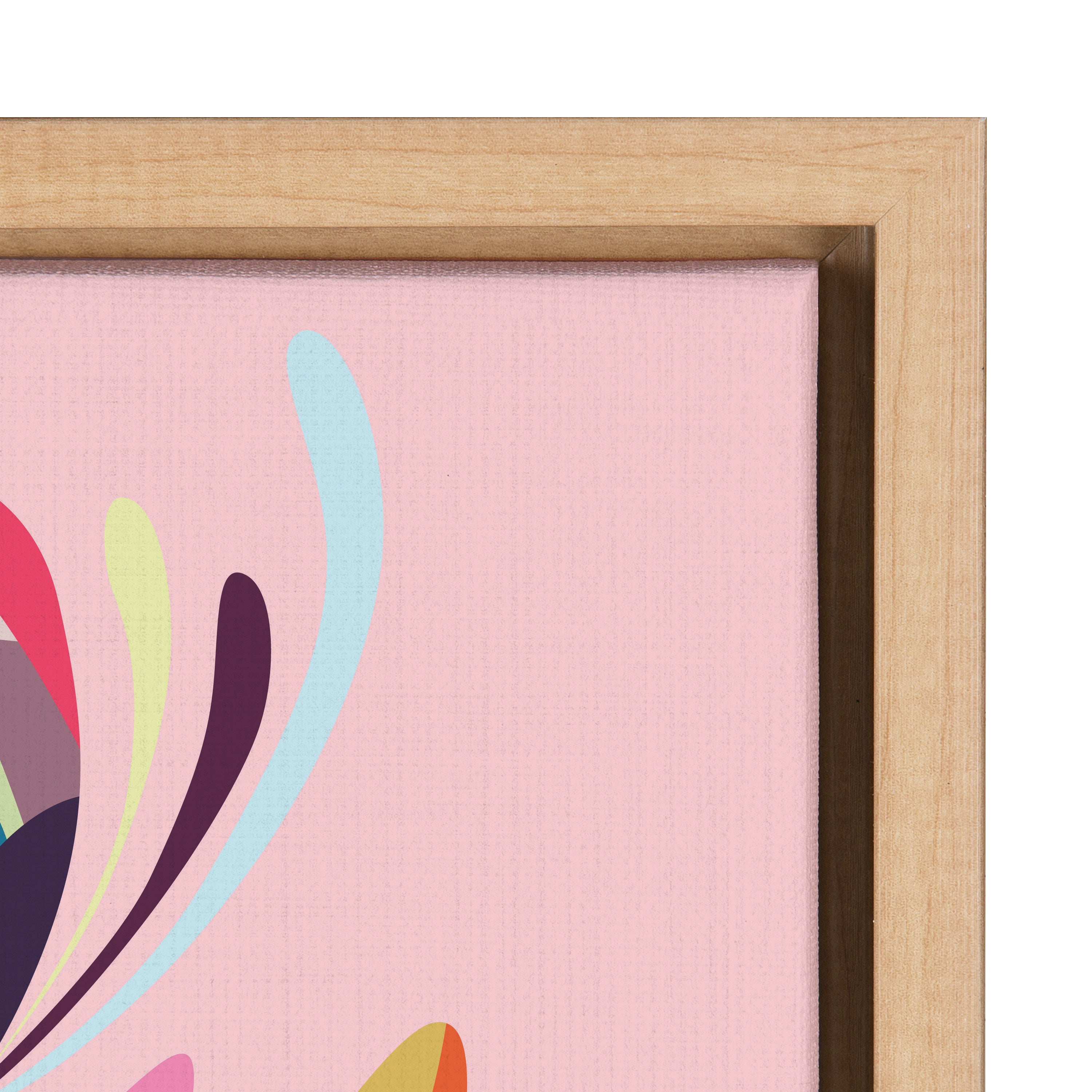 Sylvie Mid Century Modern Protea Framed Canvas by Rachel Lee of My Dream Wall