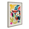 Sylvie Mid Century Modern Fox Framed Canvas by Rachel Lee of My Dream Wall