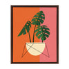 Sylvie Monstera Framed Canvas by Amber Leaders Designs