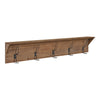 Coburn Wood Wall Shelf with Hooks