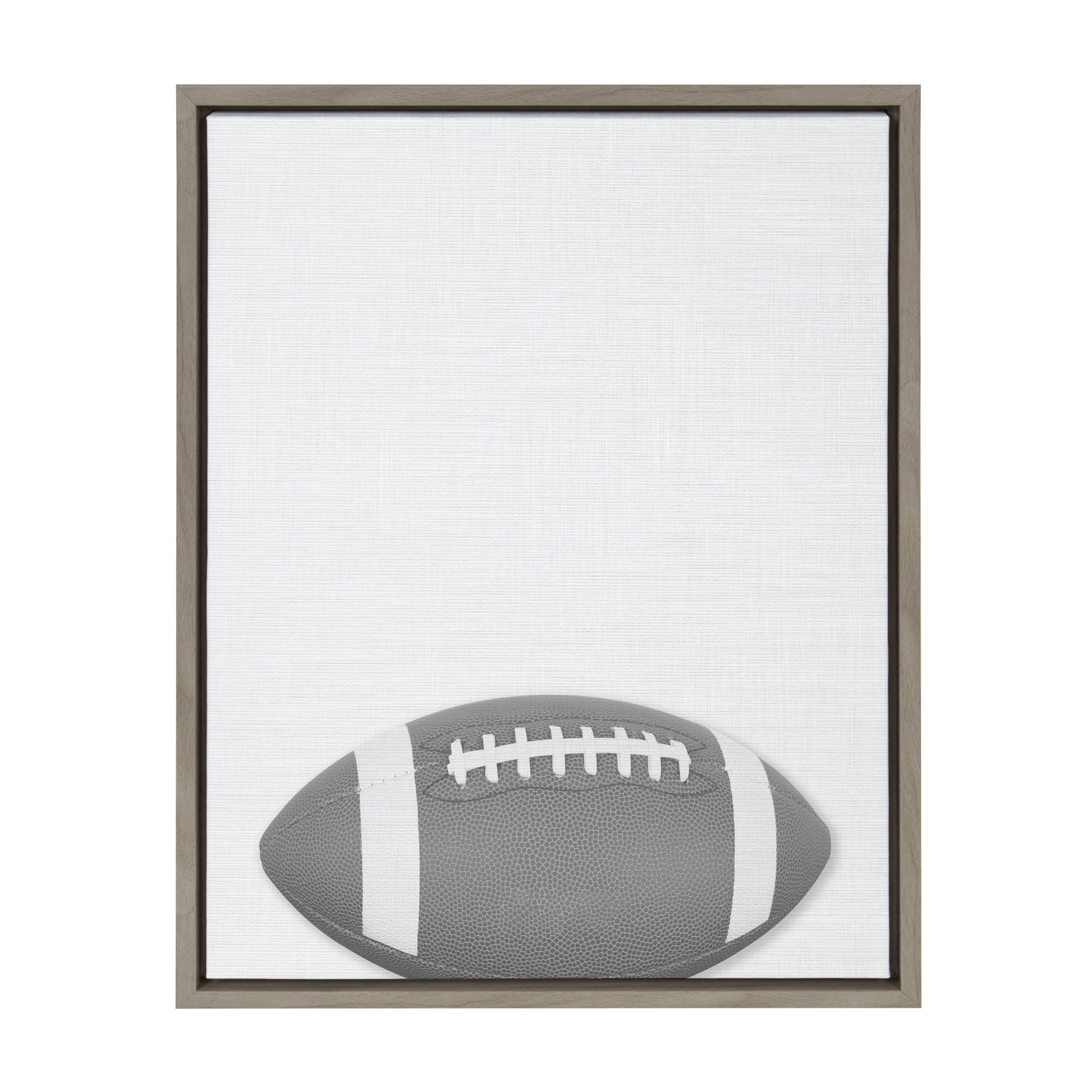 Sylvie Football Portrait Framed Canvas, Gray 18x24