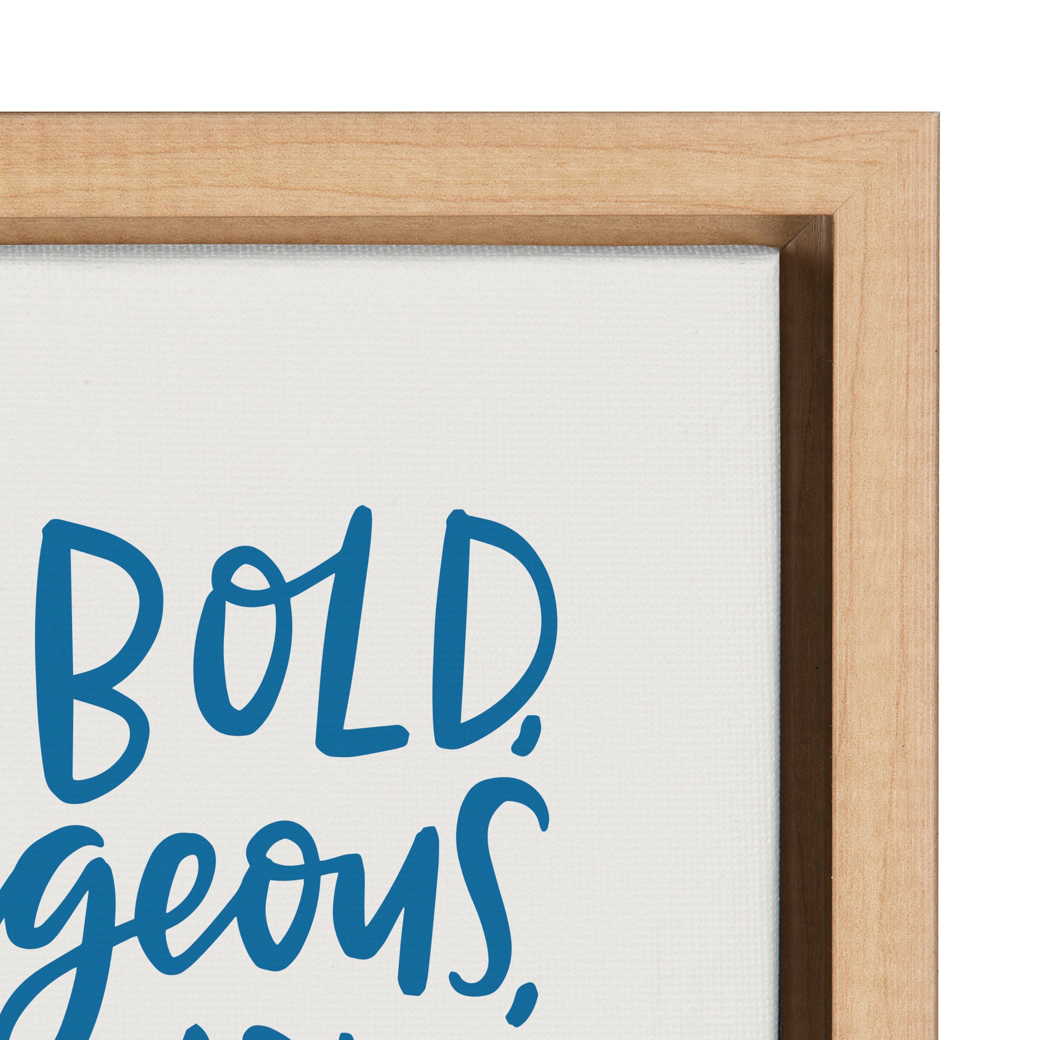 Sylvie Brave Bold Framed Canvas by Alicia Schultz