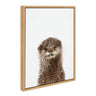 Sylvie Animal Studio Otter Framed Canvas by Amy Peterson Art Studio