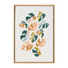 Sylvie Tropical Leaves 02 Framed Canvas by Alicia Schultz