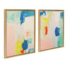 Sylvie Pop of Color I and II Framed Canvas Art Set by Amy Lighthall