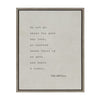 Sylvie Emerson Quote Framed Canvas by Shawn St.Peter - Saint and Sailor Studios