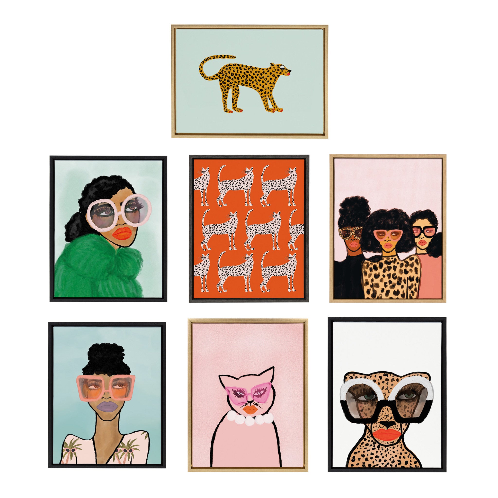 Sylvie Shade Squad Framed Canvas By Kendra Dandy