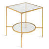 Side Table, Contemporary, Gold
