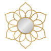 Brienne Metal Flower Round Wall Mirror