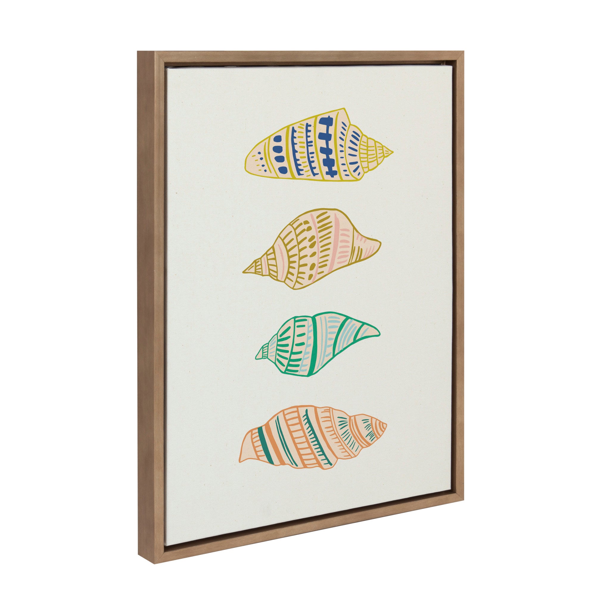 Sylvie Ocean Treasures Framed Canvas by Alicia Schultz