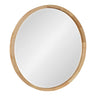 McLean Round Wood Framed Wall Mirror