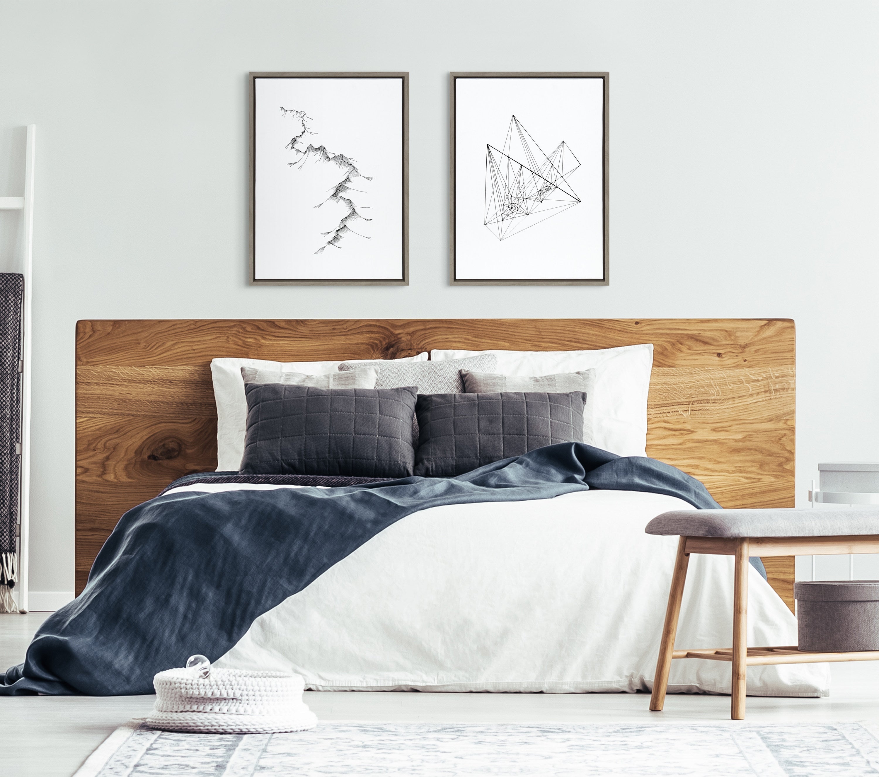 Sylvie Mountains Framed Canvas by Viola Kreczmer