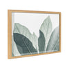 Blake Modern Green Leaf Botanical III Framed Printed Glass by The Creative Bunch Studio
