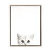 Sylvie Kitty Framed Canvas by Simon Te Tai