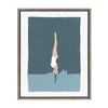 Sylvie Splash Framed Canvas by Rocket Jack