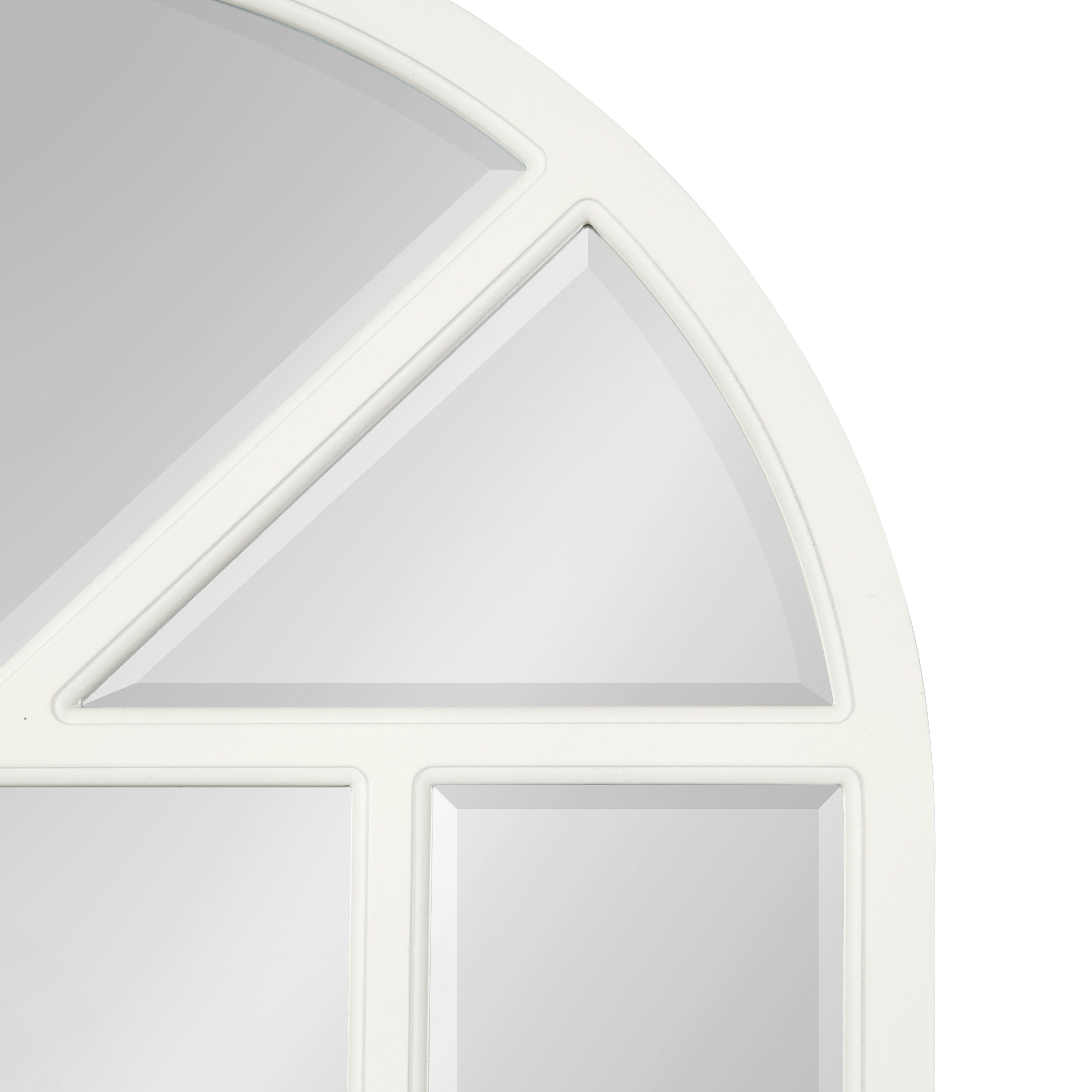 Hogan Arch Windowpane Framed Wall Mirror
