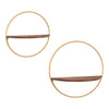 Maxfield Round Wall Shelf Set